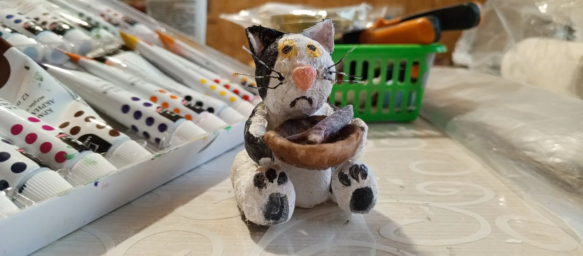 Ну и свои игрушечки из ваты ) ♥️