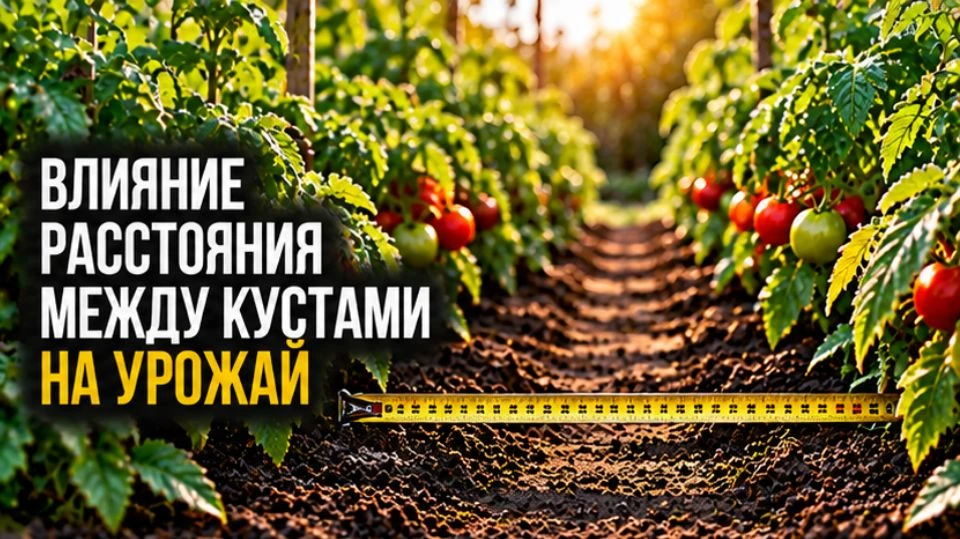 Влияние расстояния между кустами на урожай