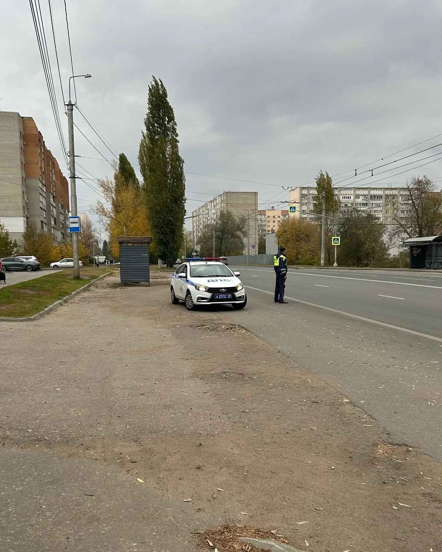 Работает ДПС. Клары Цеткин, 63б, Пенза мед. Актуально на 15:10