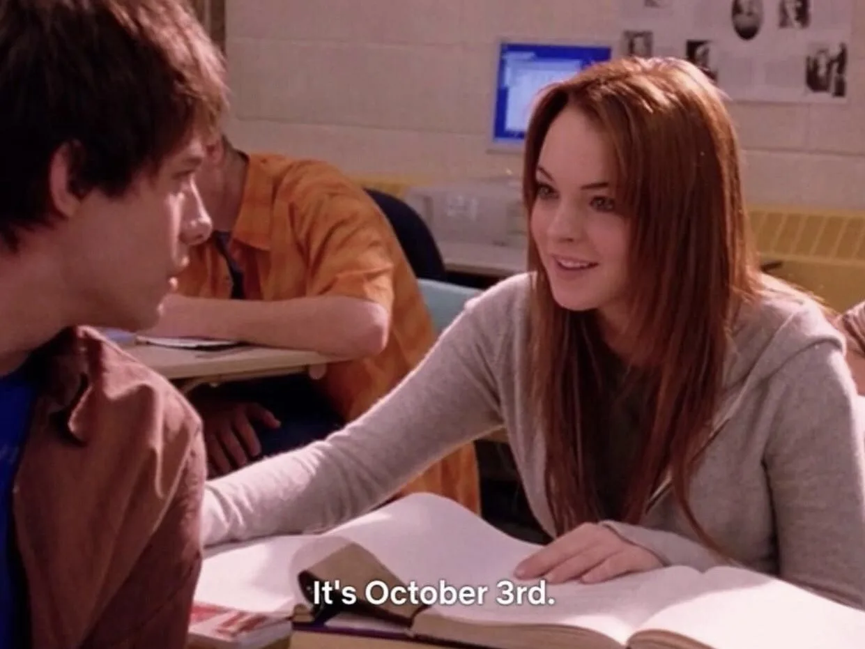 It’s October 3rd.