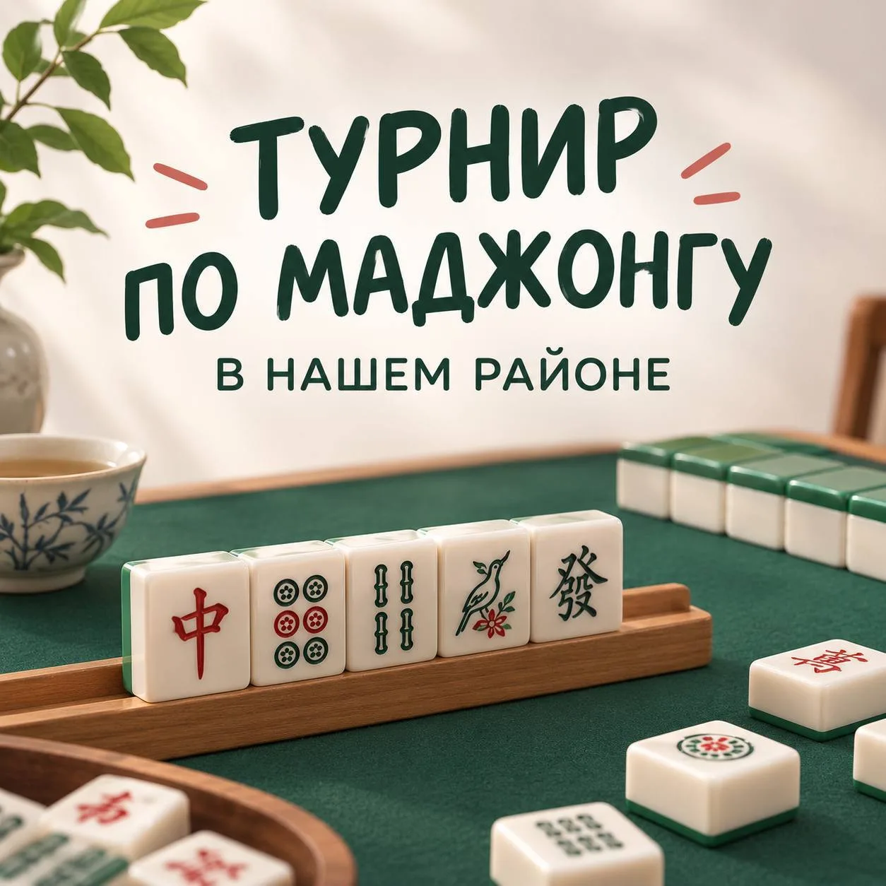 🗓 10 октября в «Меридиане» на Профсоюзной, 61, проведут турнир по маджонгу.