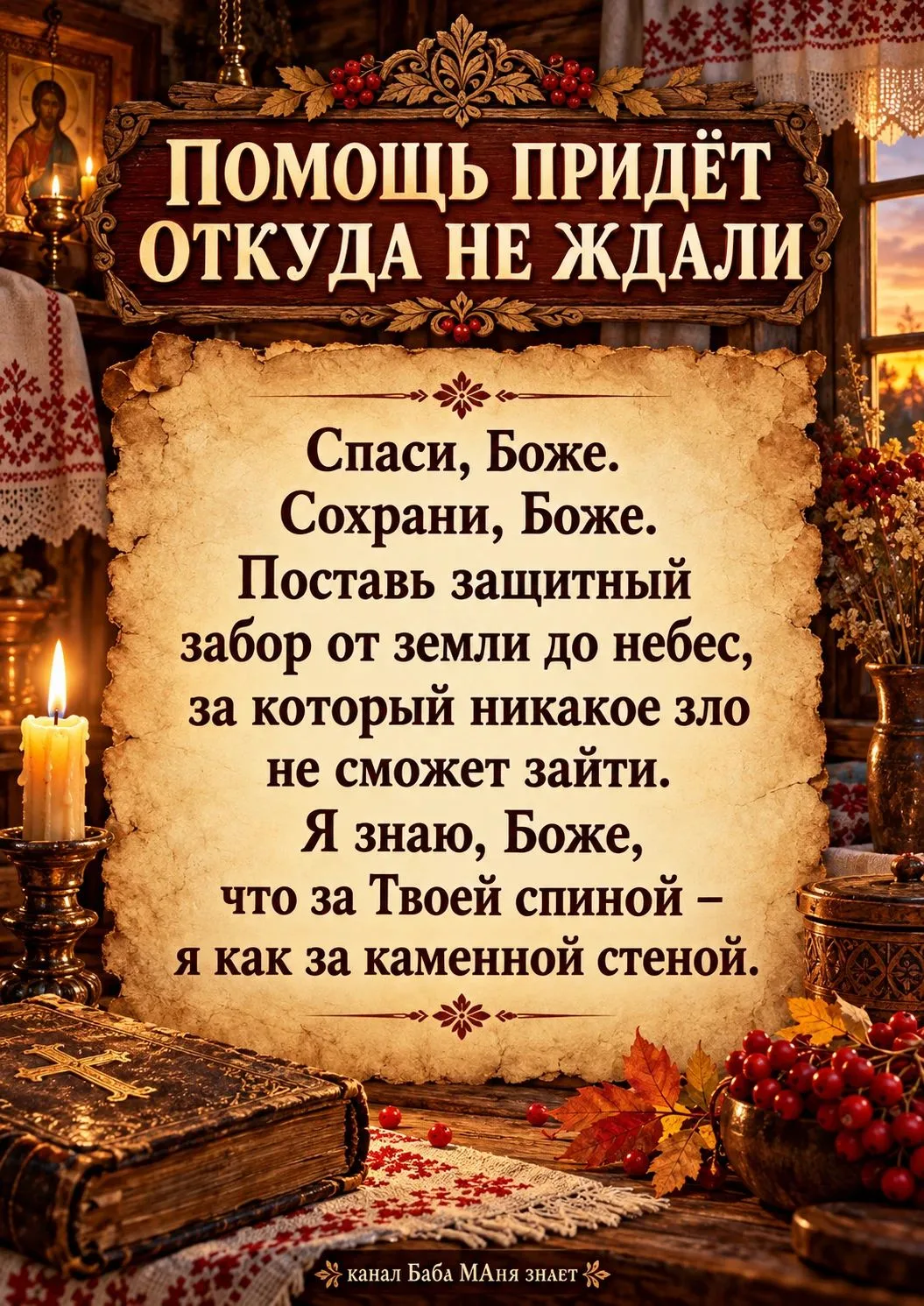 Когда тяжело, страшно или кажется, что помощи ждать неоткуда, останьтесь на несколько м...