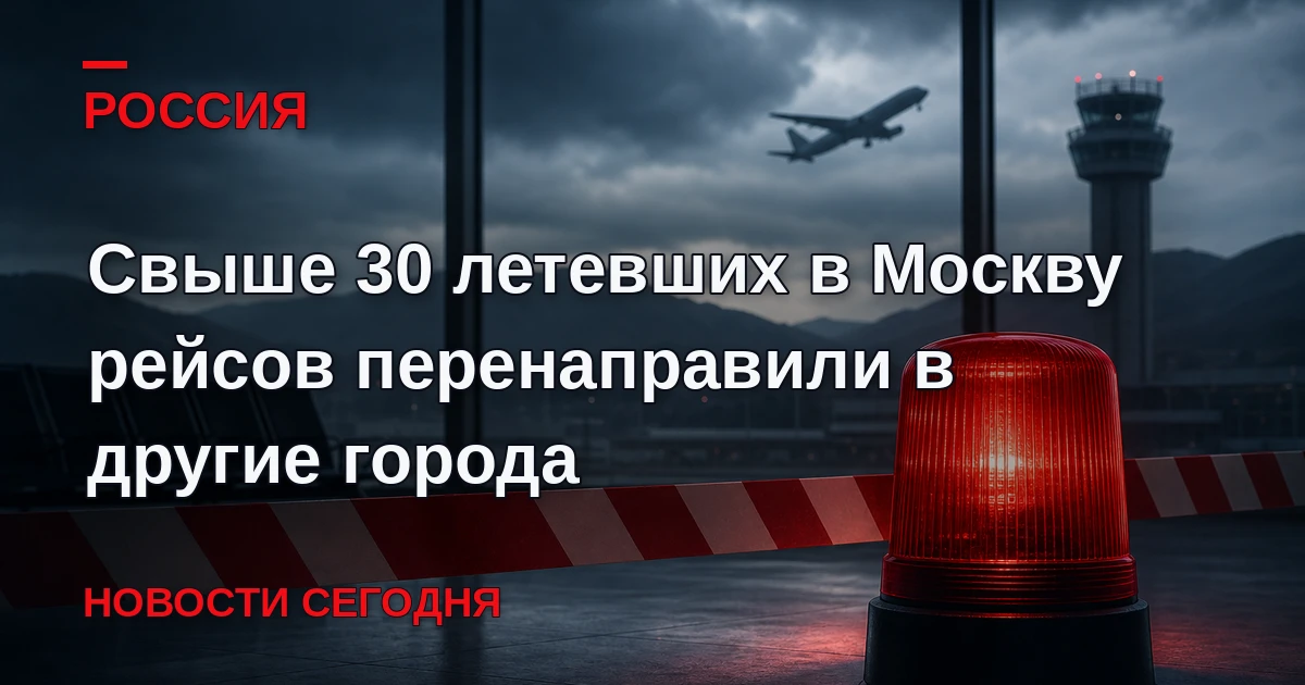 Свыше 30 рейсов, летевших в Москву, перенаправили в другие города. Причина тому — огран...