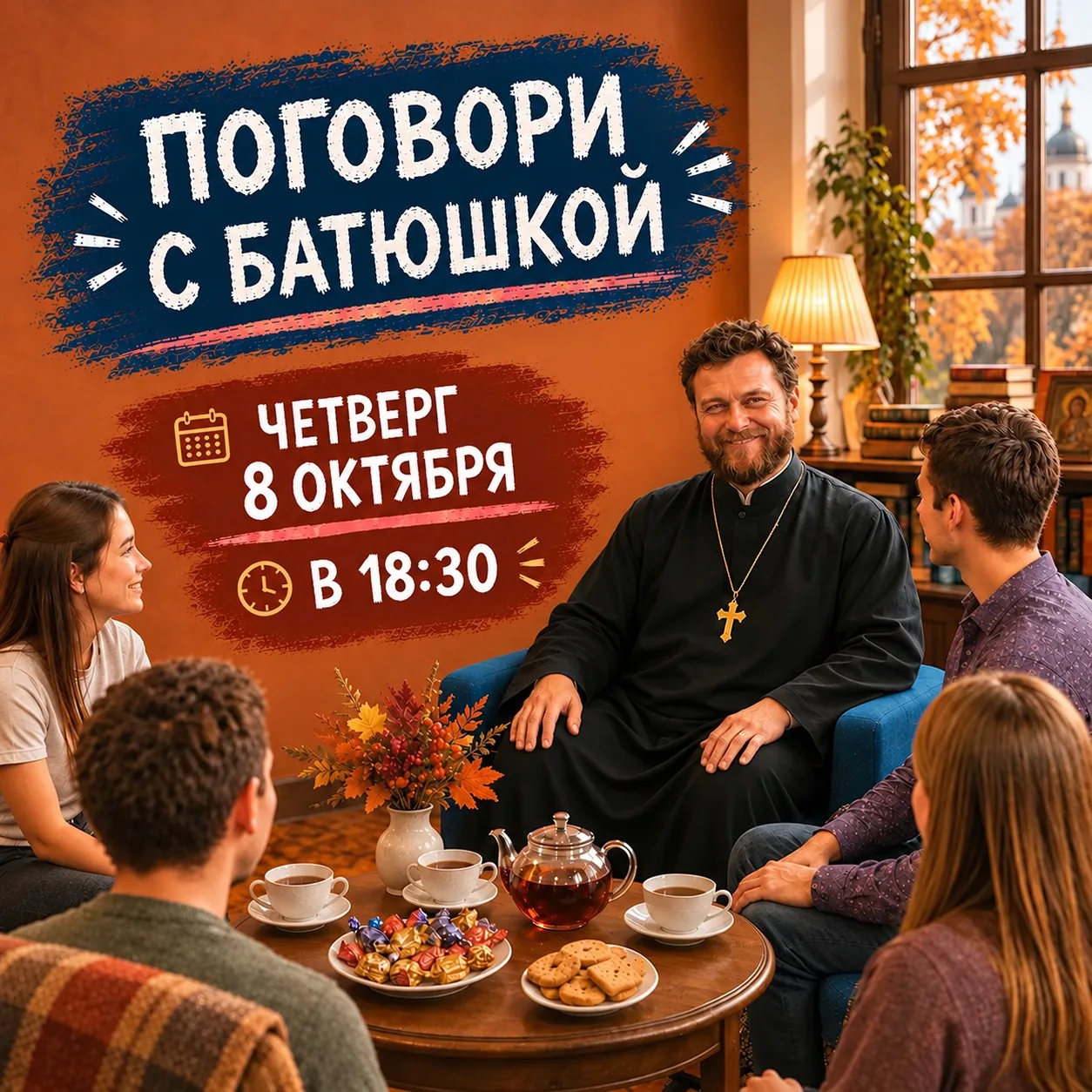 🕊️ Напоминаем, что наша тёплая встреча — «Поговори с батюшкой» состоится уже через пар...