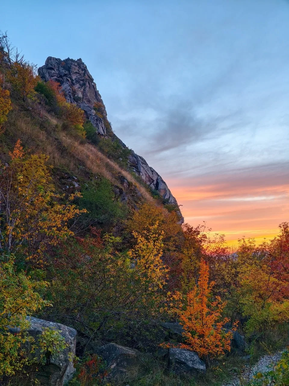 Магия осеннего заката на Змейке. 🍂🧡