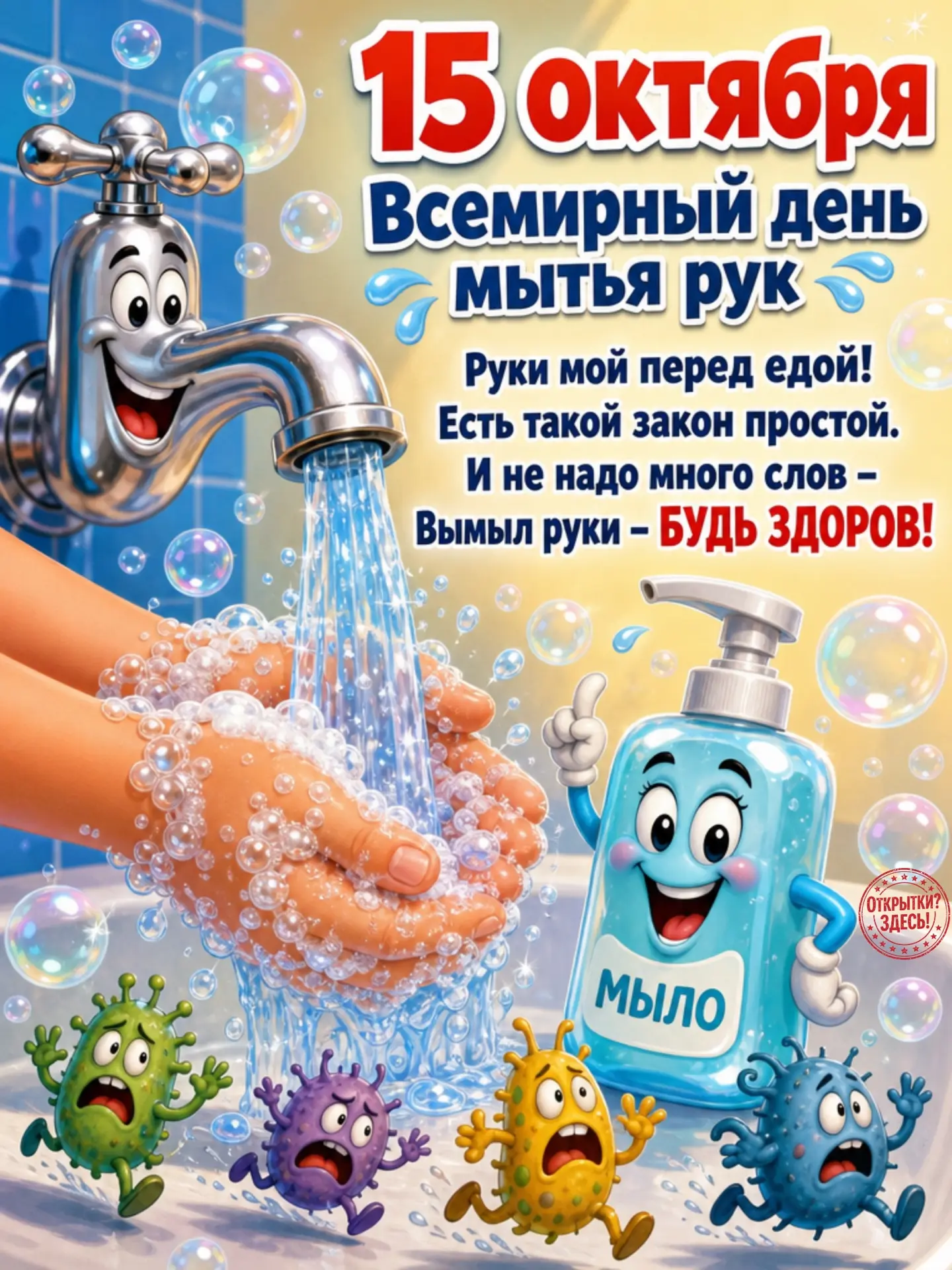 15 октября – Всемирный день мытья рук 🧼 🫧