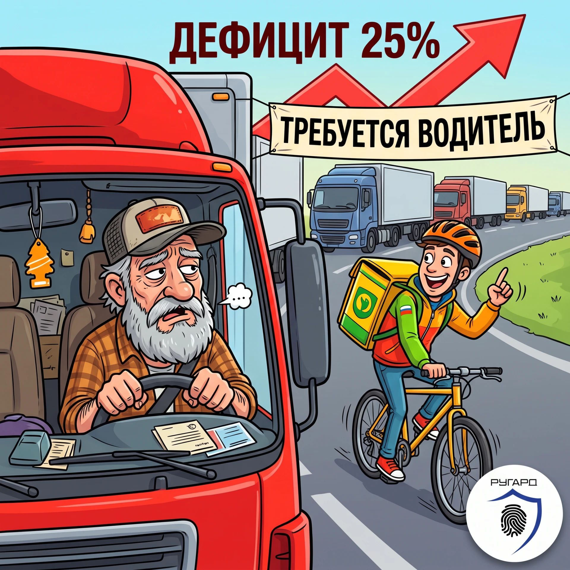 🚛 Кадровый голод в логистике: водителей всё меньше, рисков всё больше