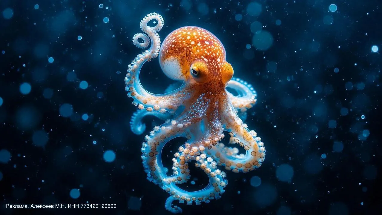 А вы знали, что настоящая особа голубых кровей — это осьминог? 🐙