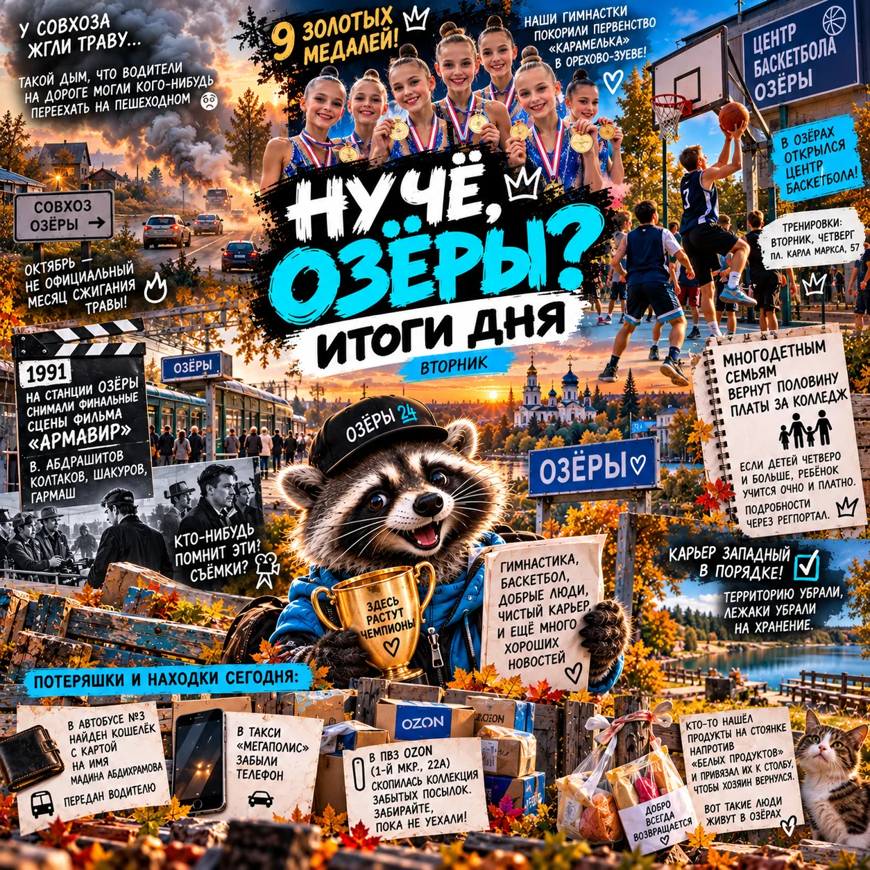 Ну чё, Озёры? 👀 Вторник.
