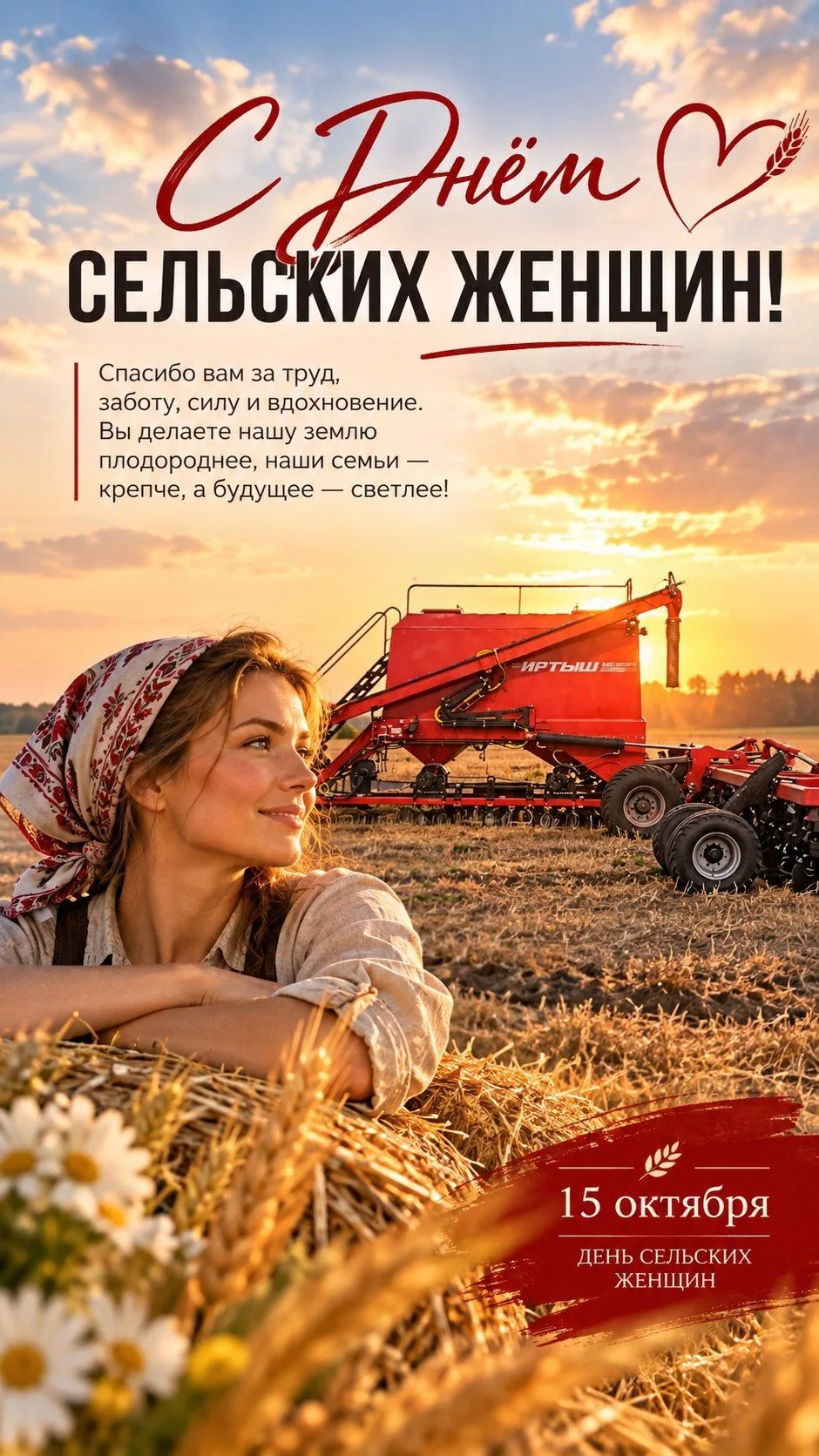 🌾 С Днём сельских женщин! 🌷