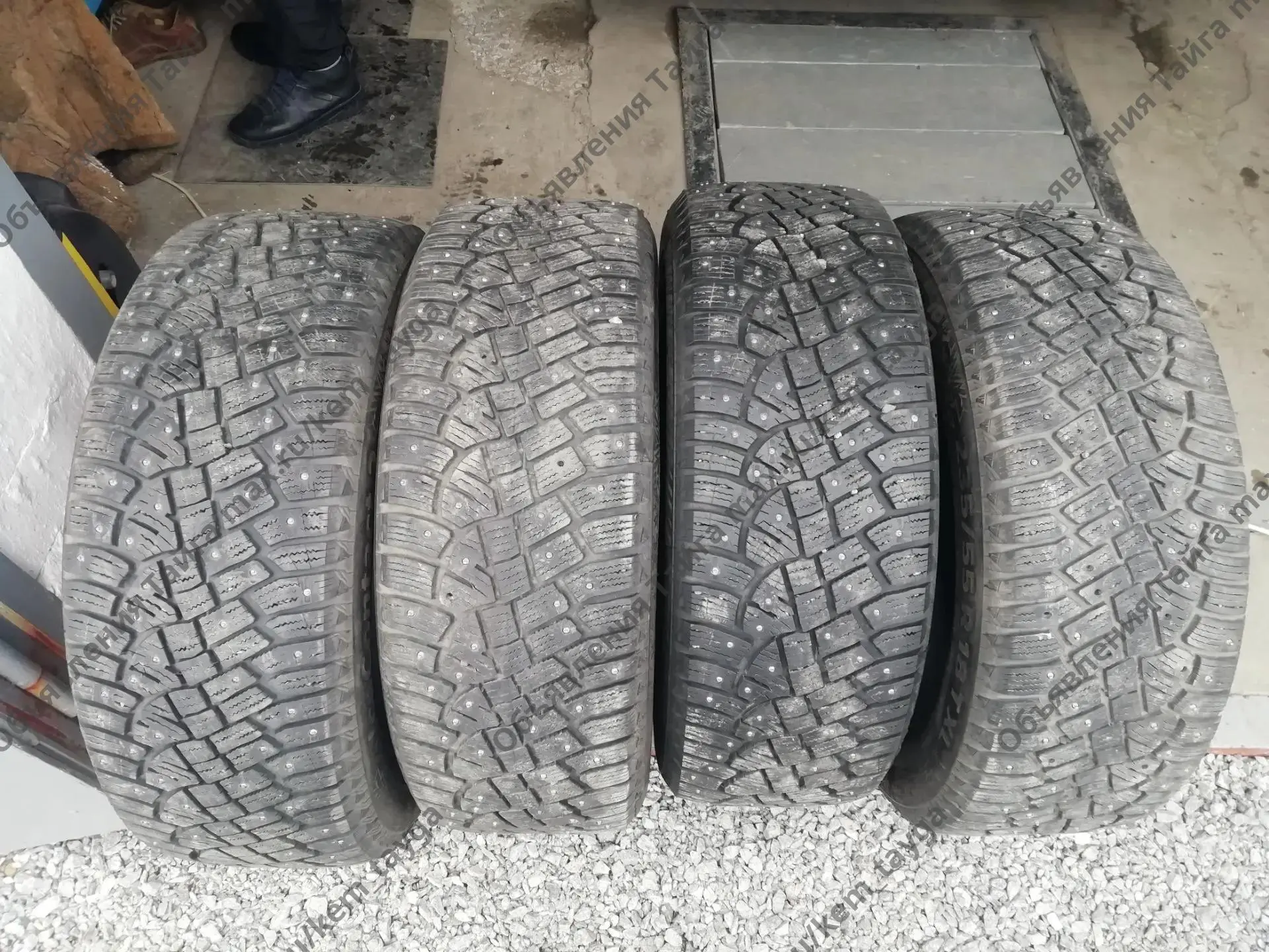 Продам зимние шины continental icecontact2 235 /55  R18 , 12000р