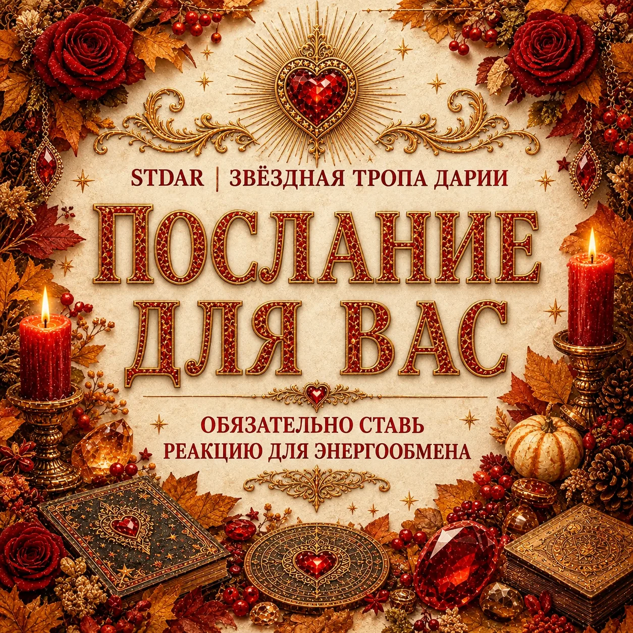 🍁ЛЮБОВНОЕ ПОСЛАНИЕ НА ОКТЯБРЬ ДЛЯ ВАС🍁