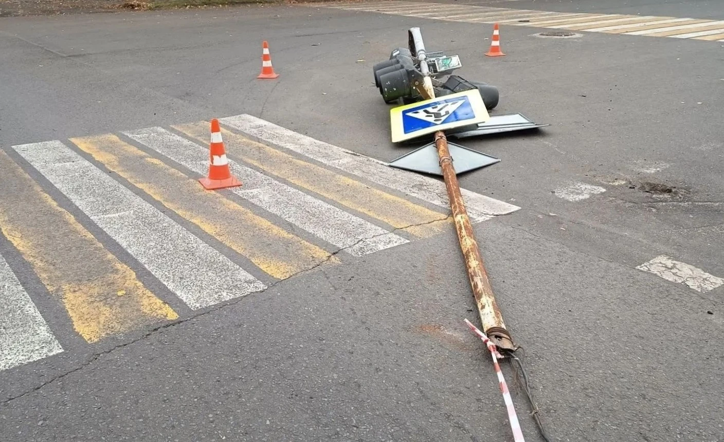 🚦В Железногорске после ДТП сломался светофор