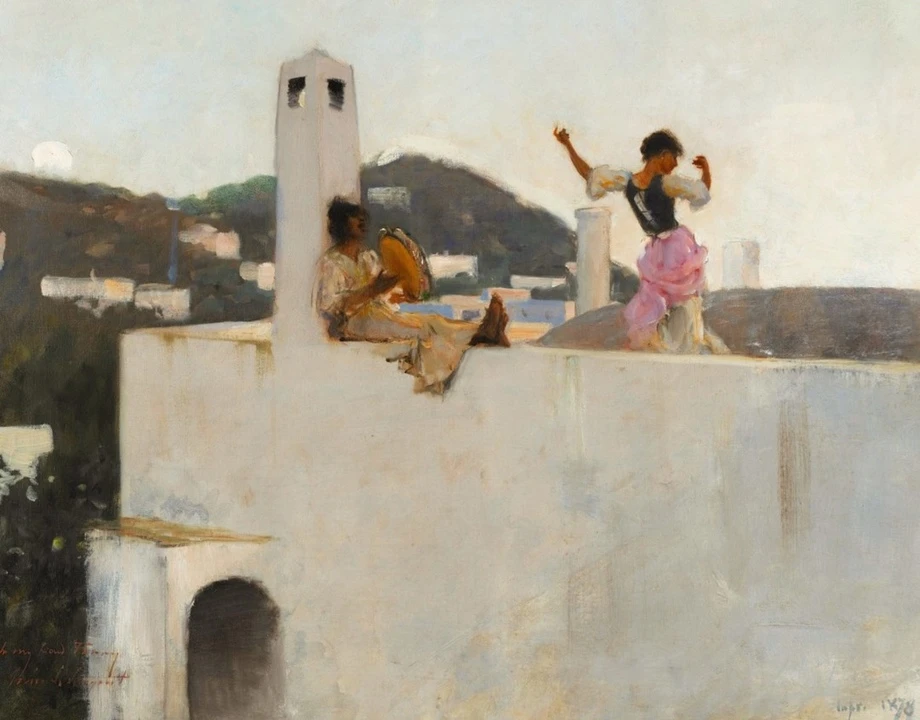 Каприотка на крыше, 1878