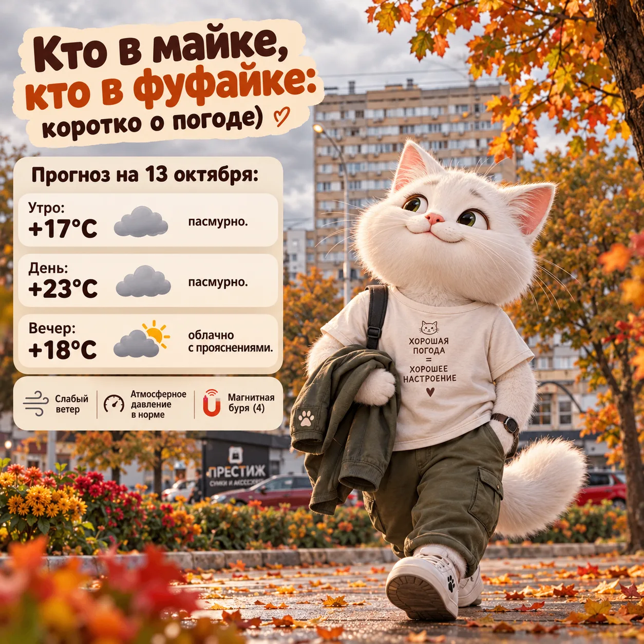 В куртке жарко, без куртки холодно!
