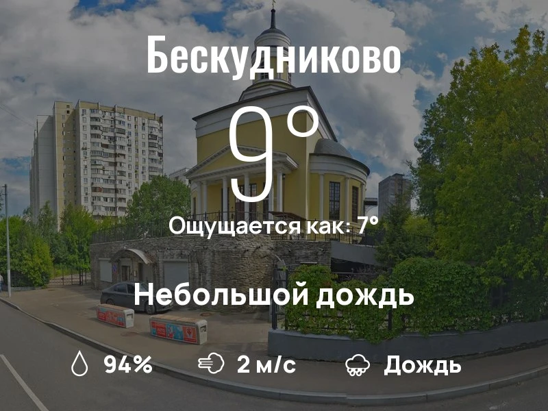 Что с погодой в Бескудниково?