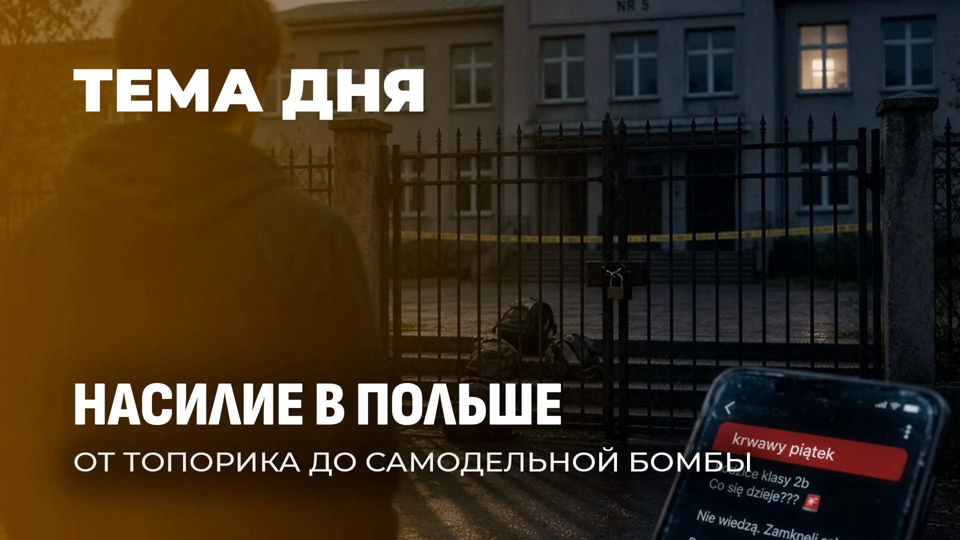 ❗️В польских сетях и родительских чатах гуляет одно словосочетание — "кровавая пятница"