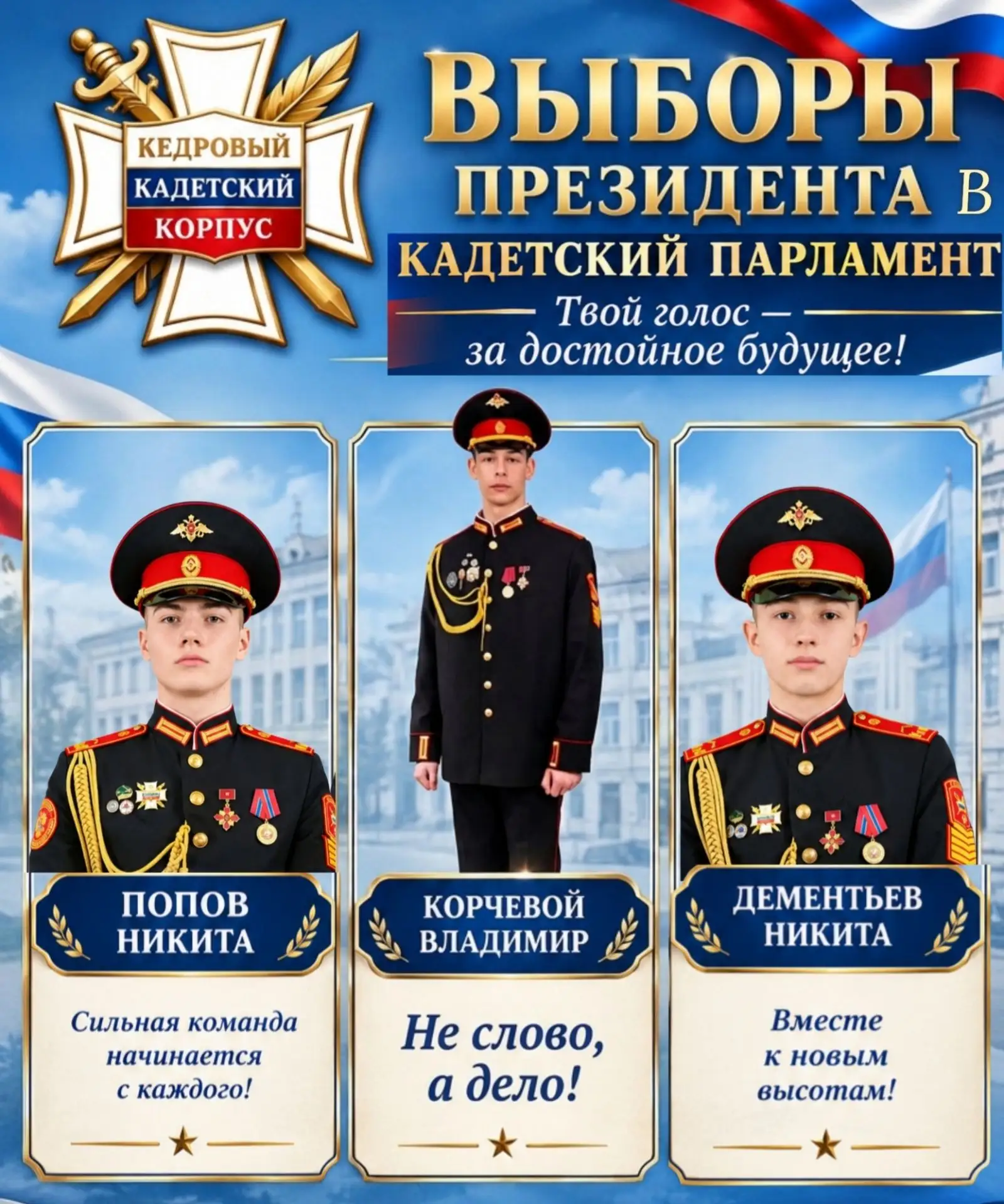 🇷🇺 Выборы президента Кедрового кадетского парламента