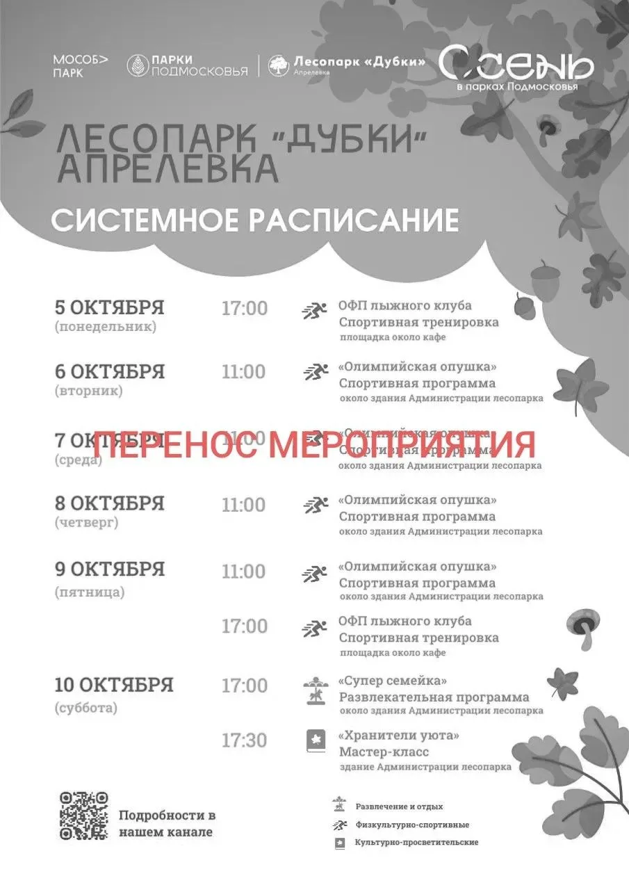 🍁🍂 Переносим встречу на Олимпийской опушке, но… увеличиваем веселье в два раза! 🍂🍁