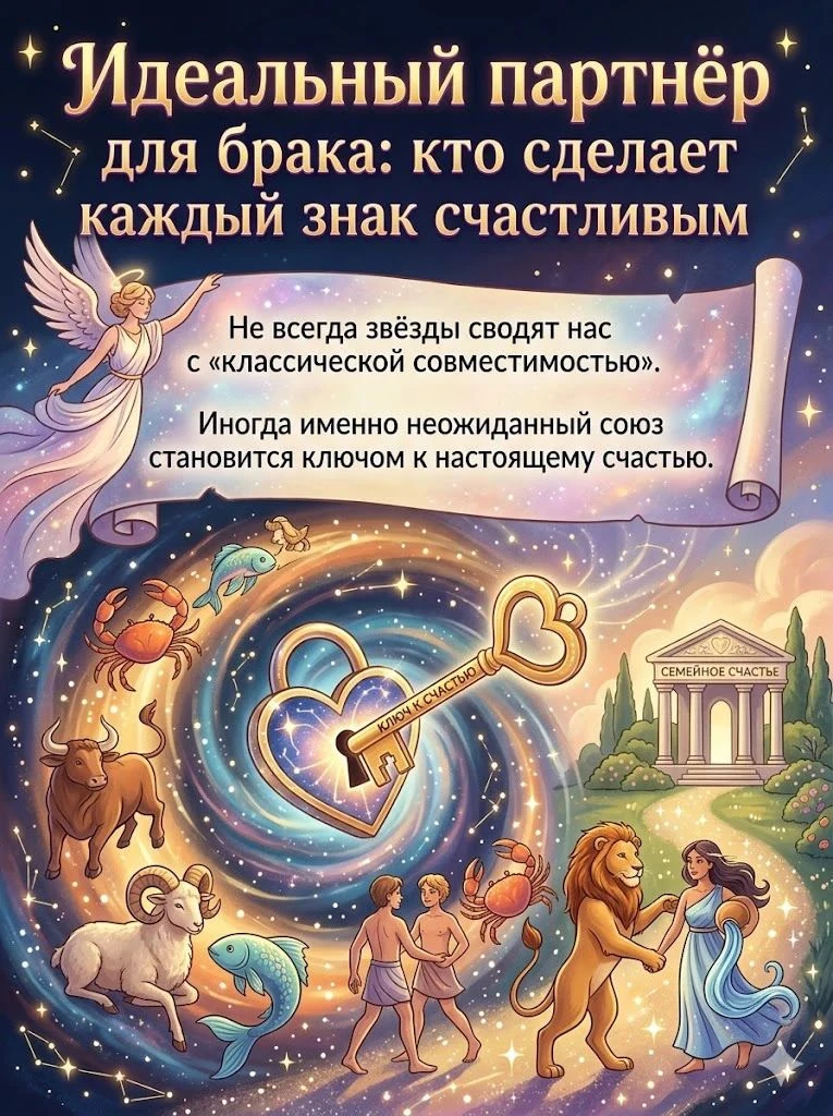 💍  Идеальный партнёр для брака: кто сделает каждый знак счастливым