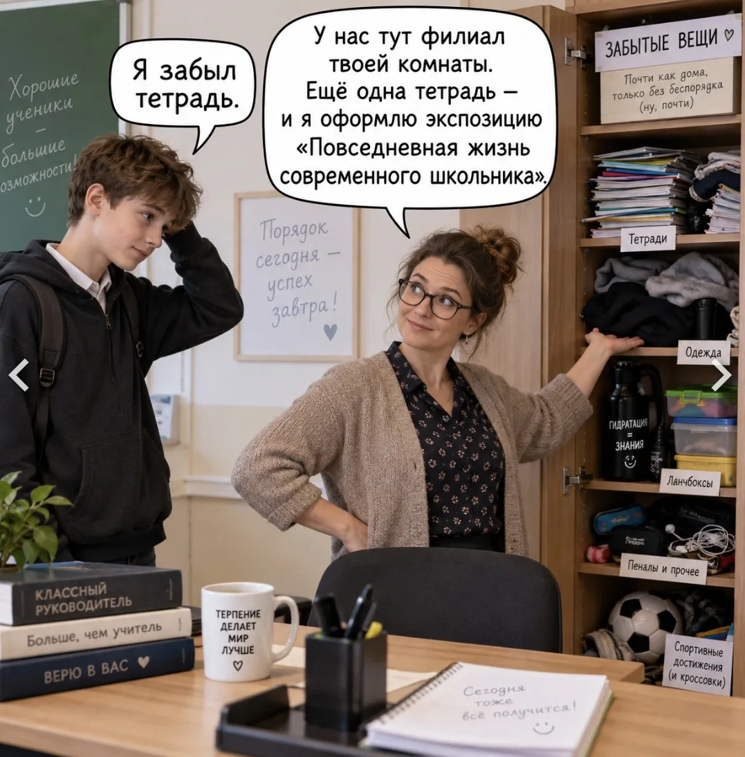 Часто забывают вещи у вас в школе?🙃