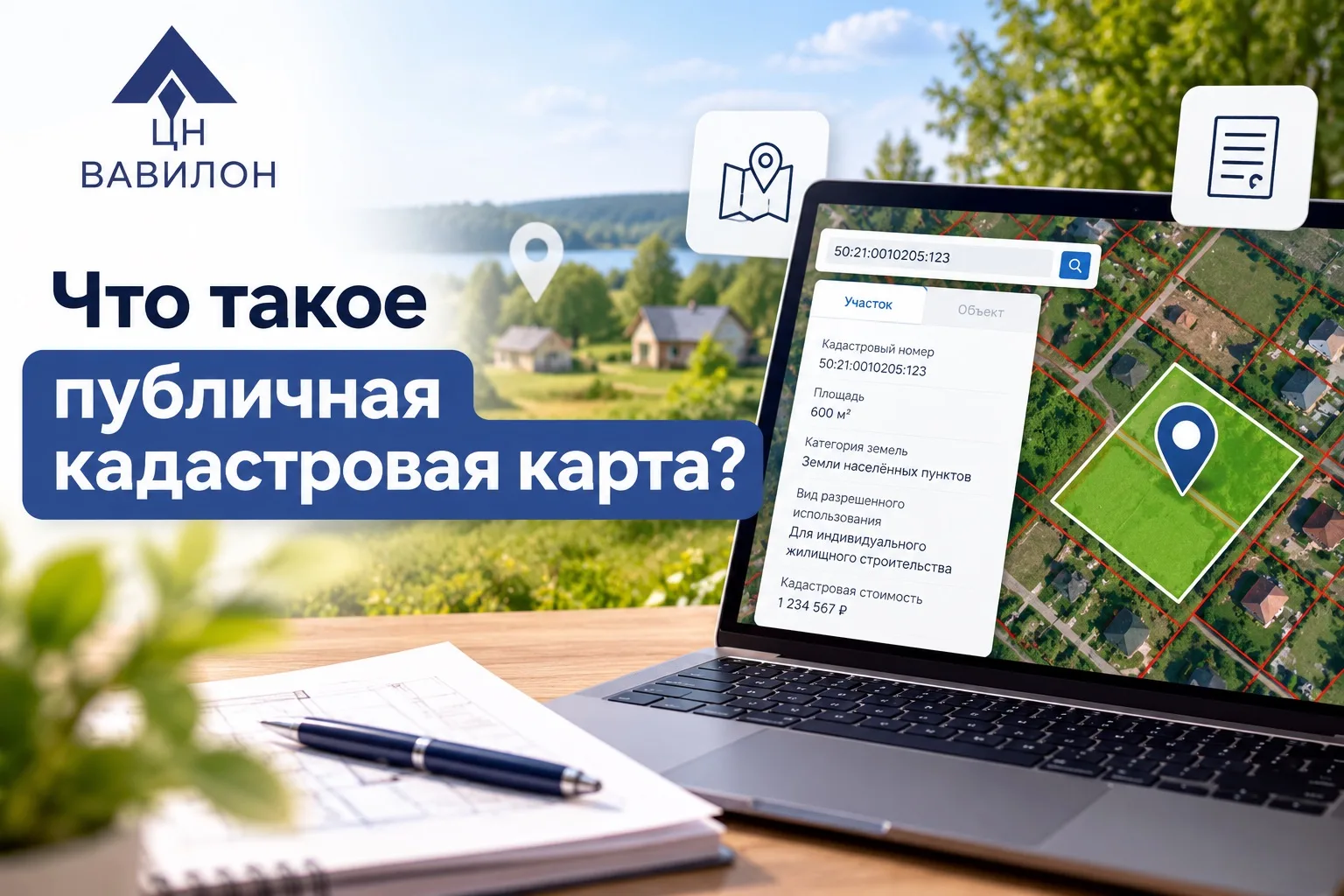 🏡 Публичная кадастровая карта: что проверить перед покупкой участка