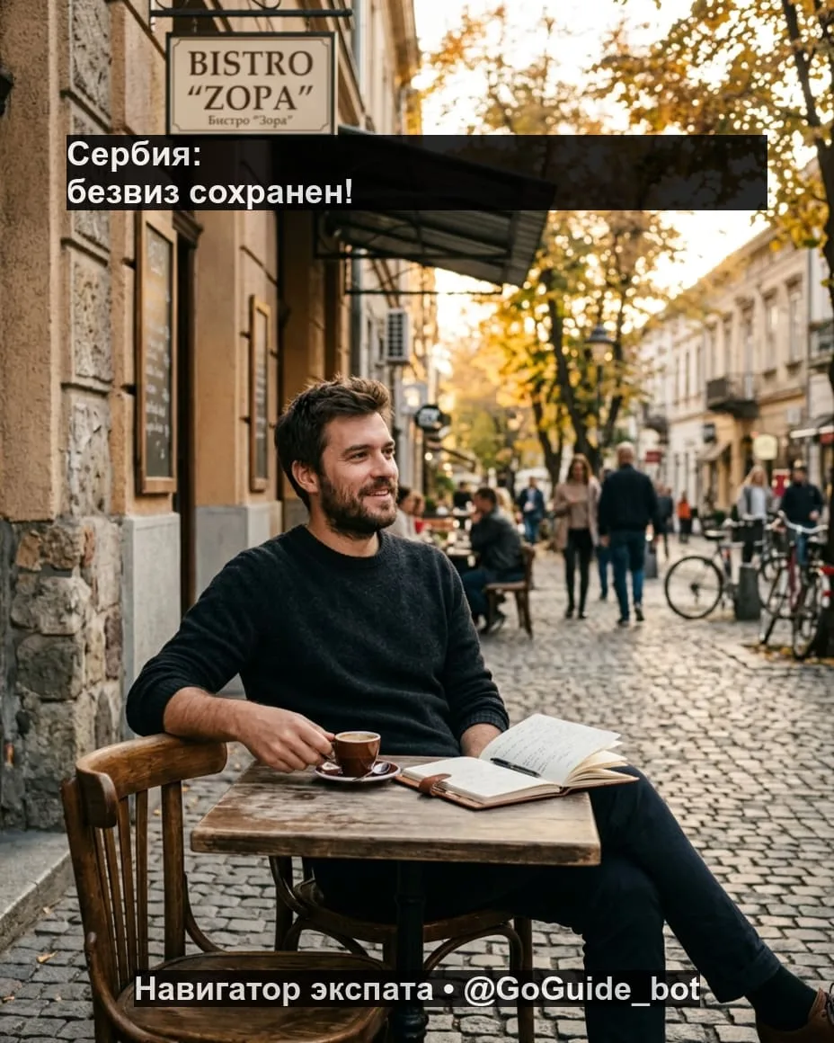 ⚡️ Сербия сохраняет безвиз и расширяет карту полётов