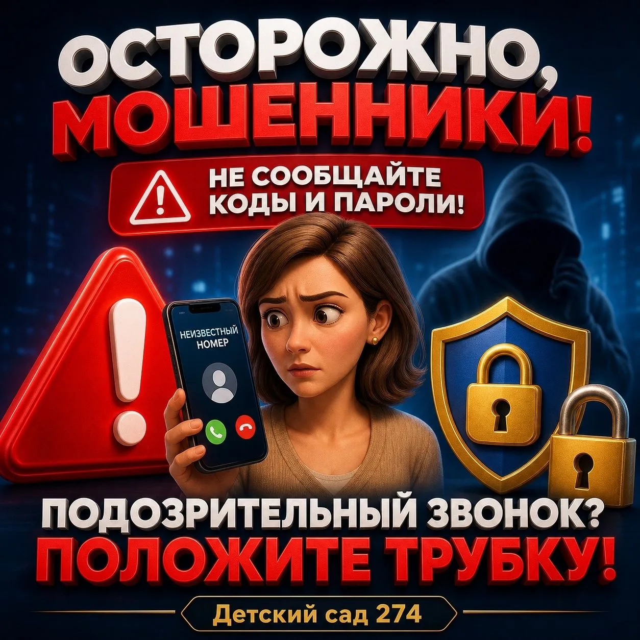🚨 ОСТОРОЖНО: МОШЕННИКИ! НЕ ДАЙТЕ СЕБЯ ОБМАНУТЬ! 📵