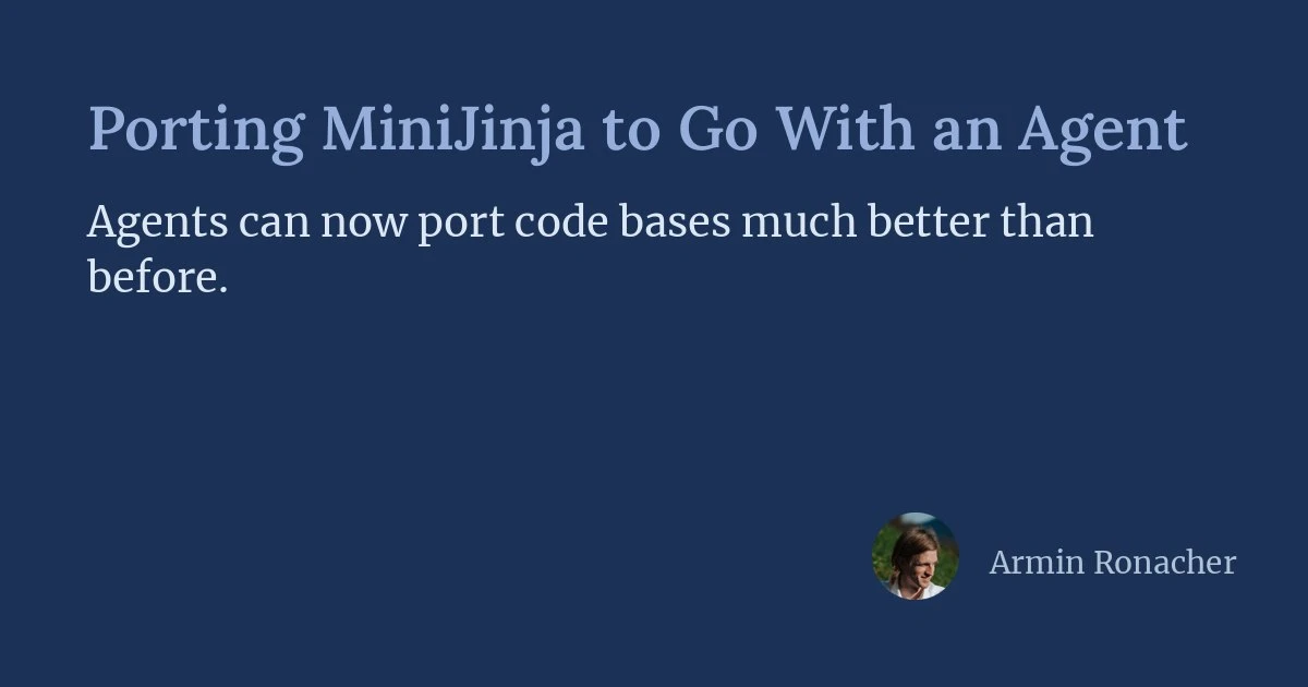 Перенос MiniJinja с Rust на Go силами Opus и Codex