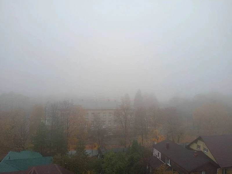 🌧 Туман затруднил движение