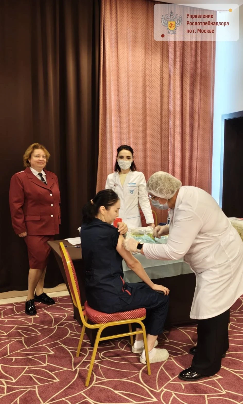 💉 В «Интурист Коломенское» привили от гриппа 55 сотрудников