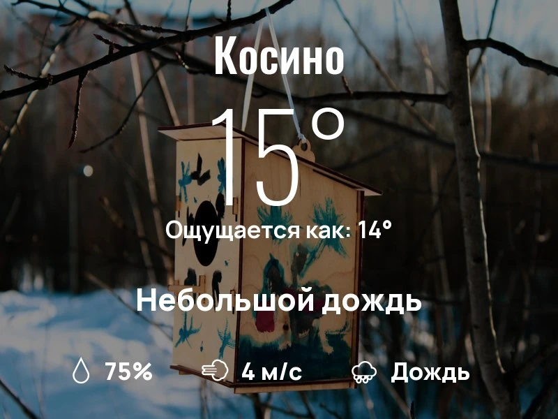 Что с погодой в Косино?
