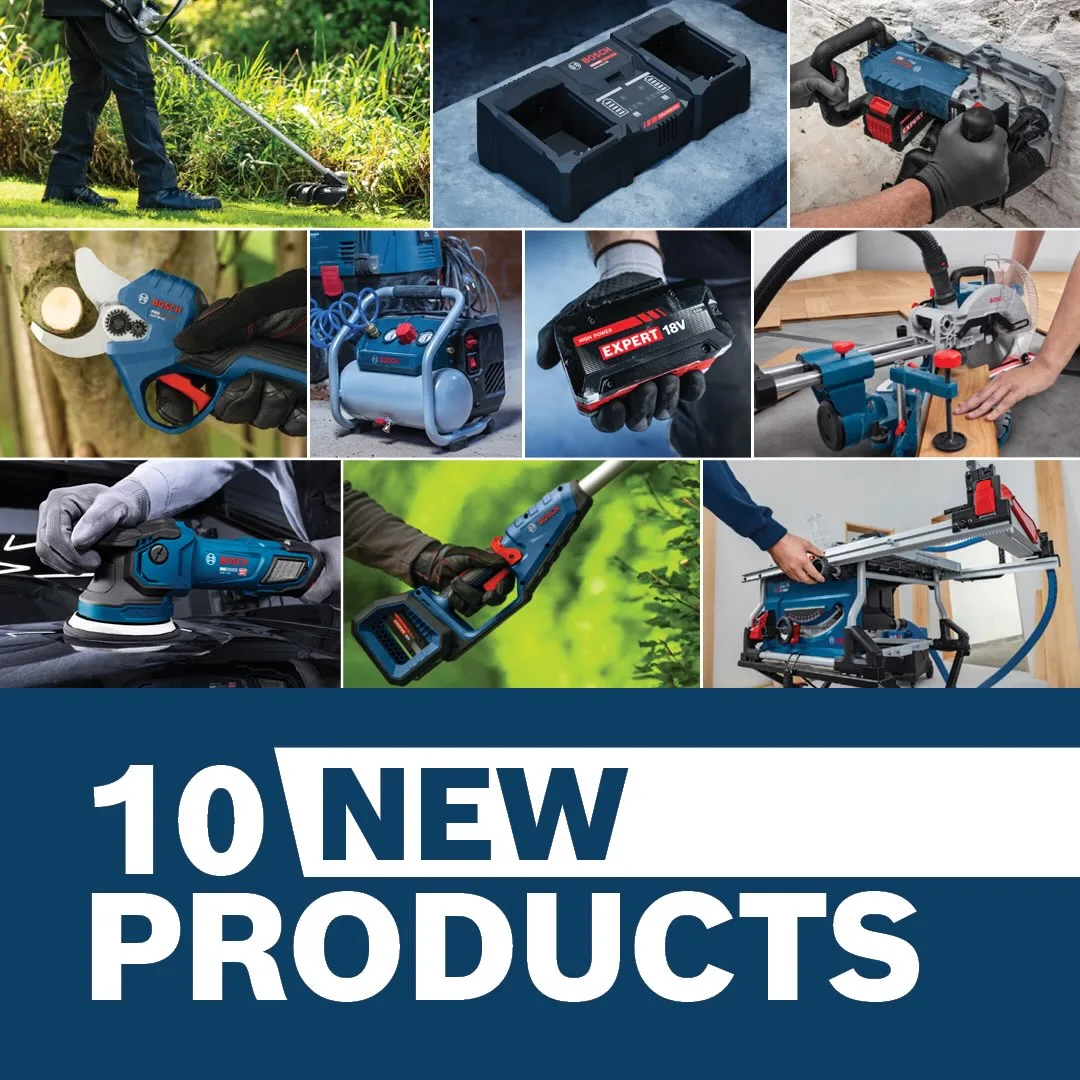 Новые 10 продуктов от BOSCH. Интересен аккумуляторный штроборез