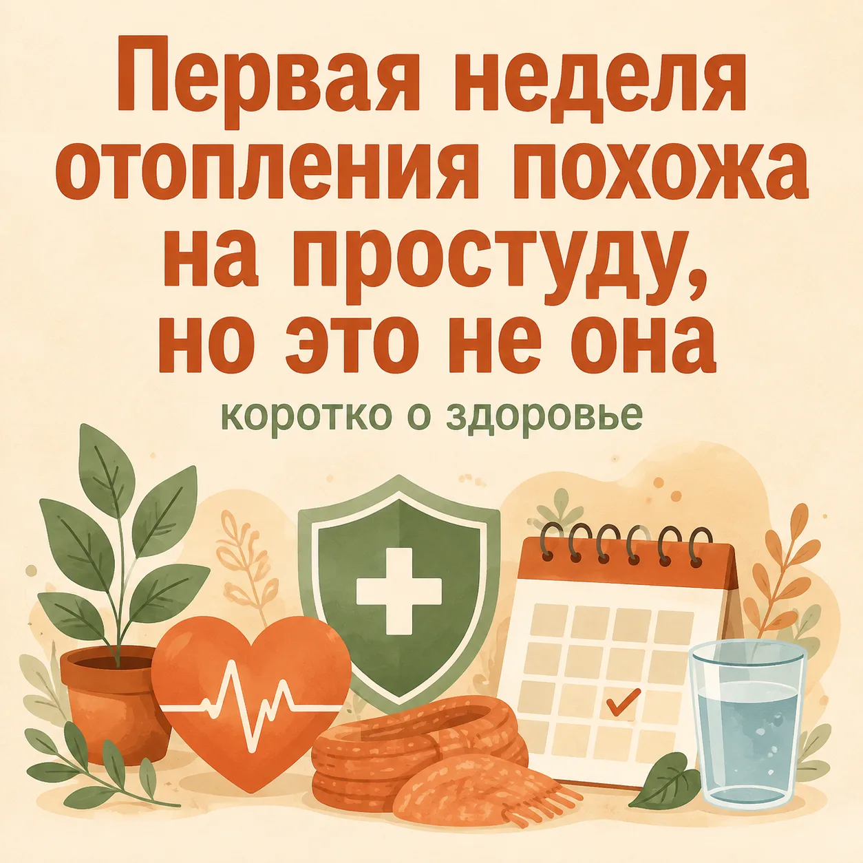 🌬️ Первая неделя отопления похожа на простуду, но это не она
