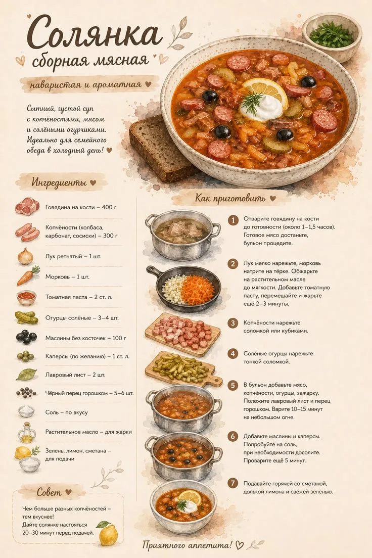 Солянка мясная