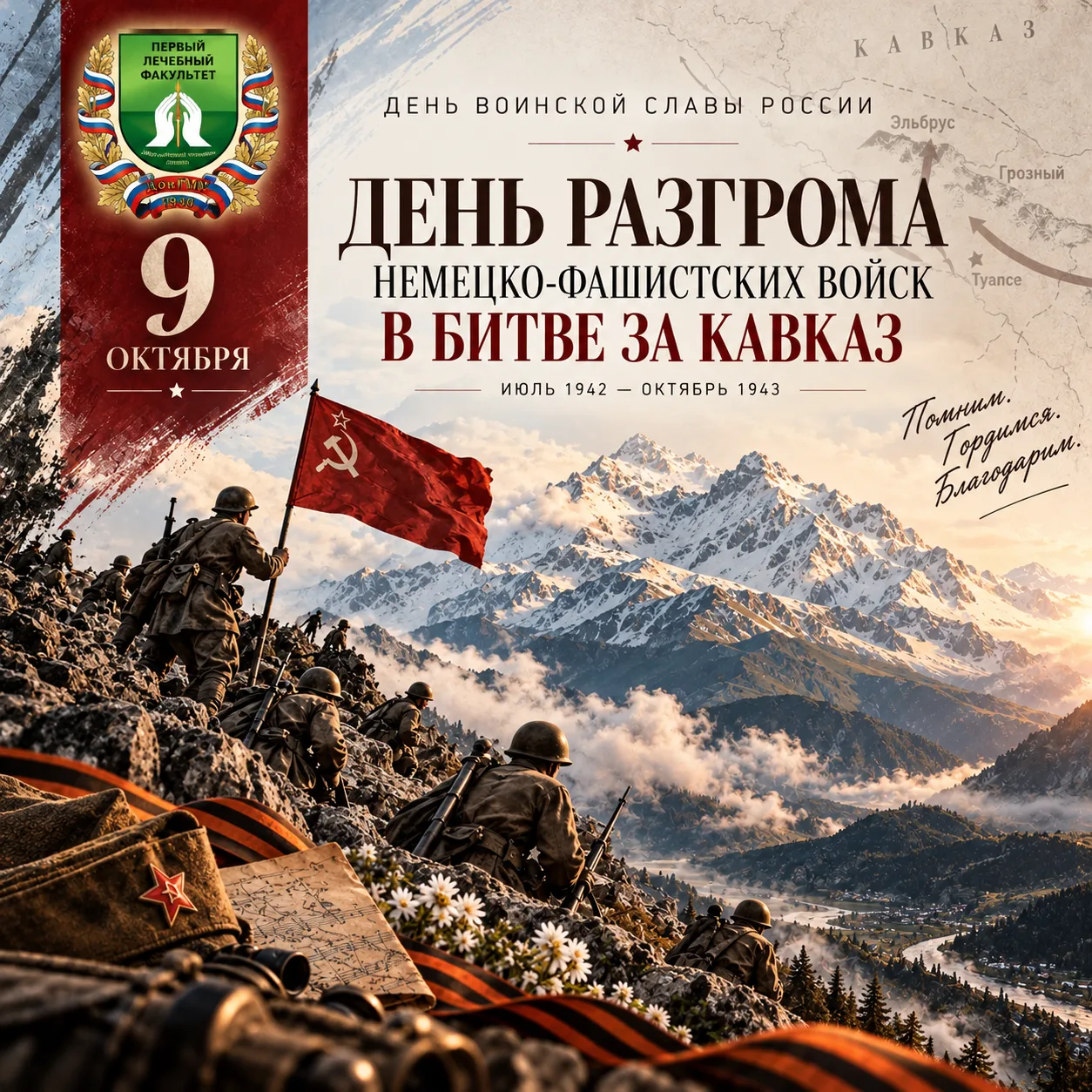 🚩 9 ОКТЯБРЯ – ДЕНЬ ВОИНСКОЙ СЛАВЫ РОССИИ 🌟