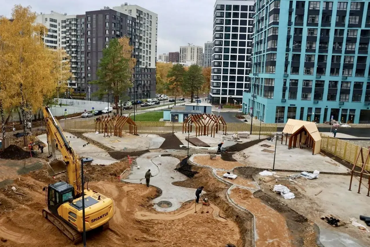 В Коммунарке на дошкольной образовательной площадке «Сказочный лес» на улице Эдварда Гр...