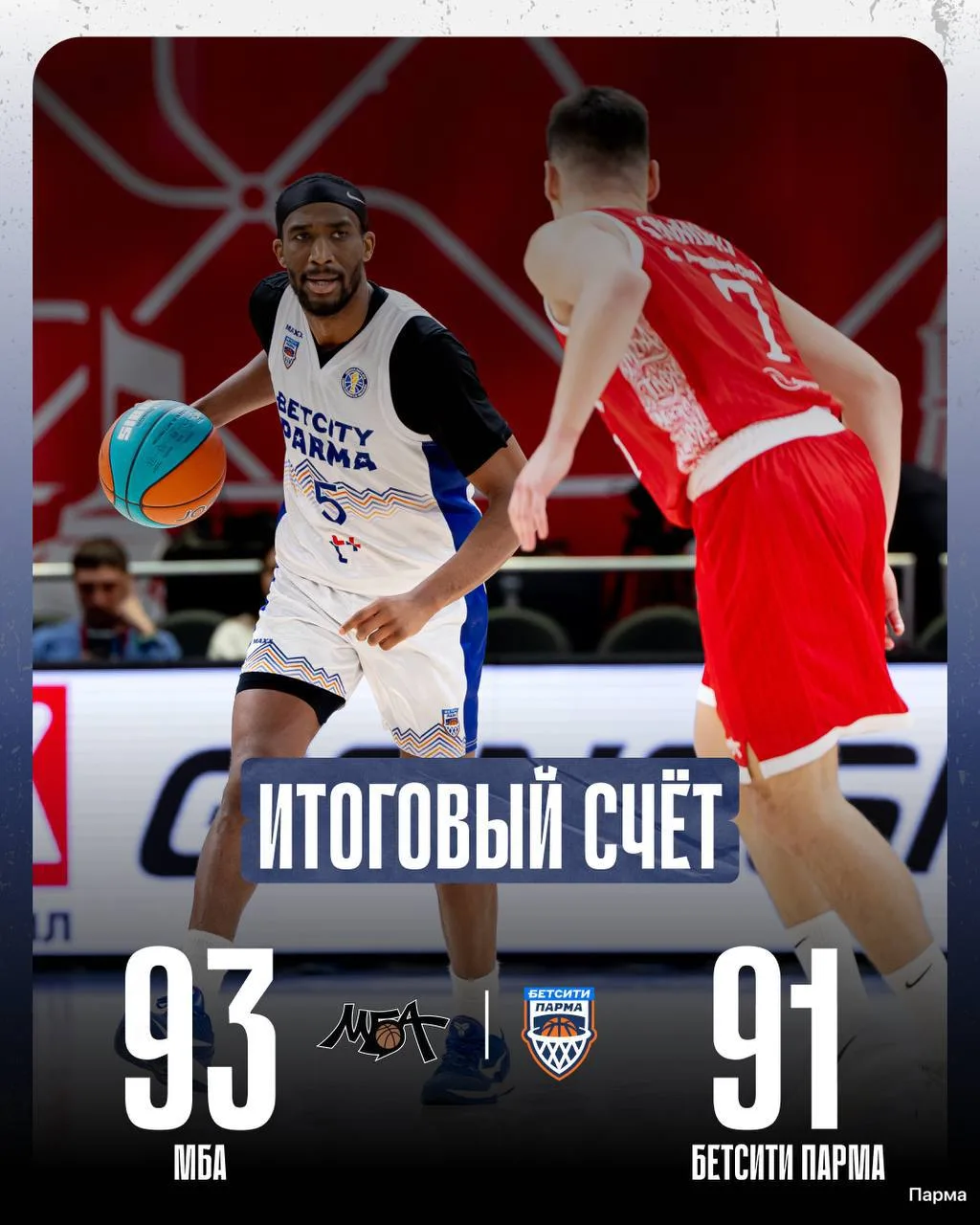 🏀 «Парма» уступила «МБА-МАИ» в гостях