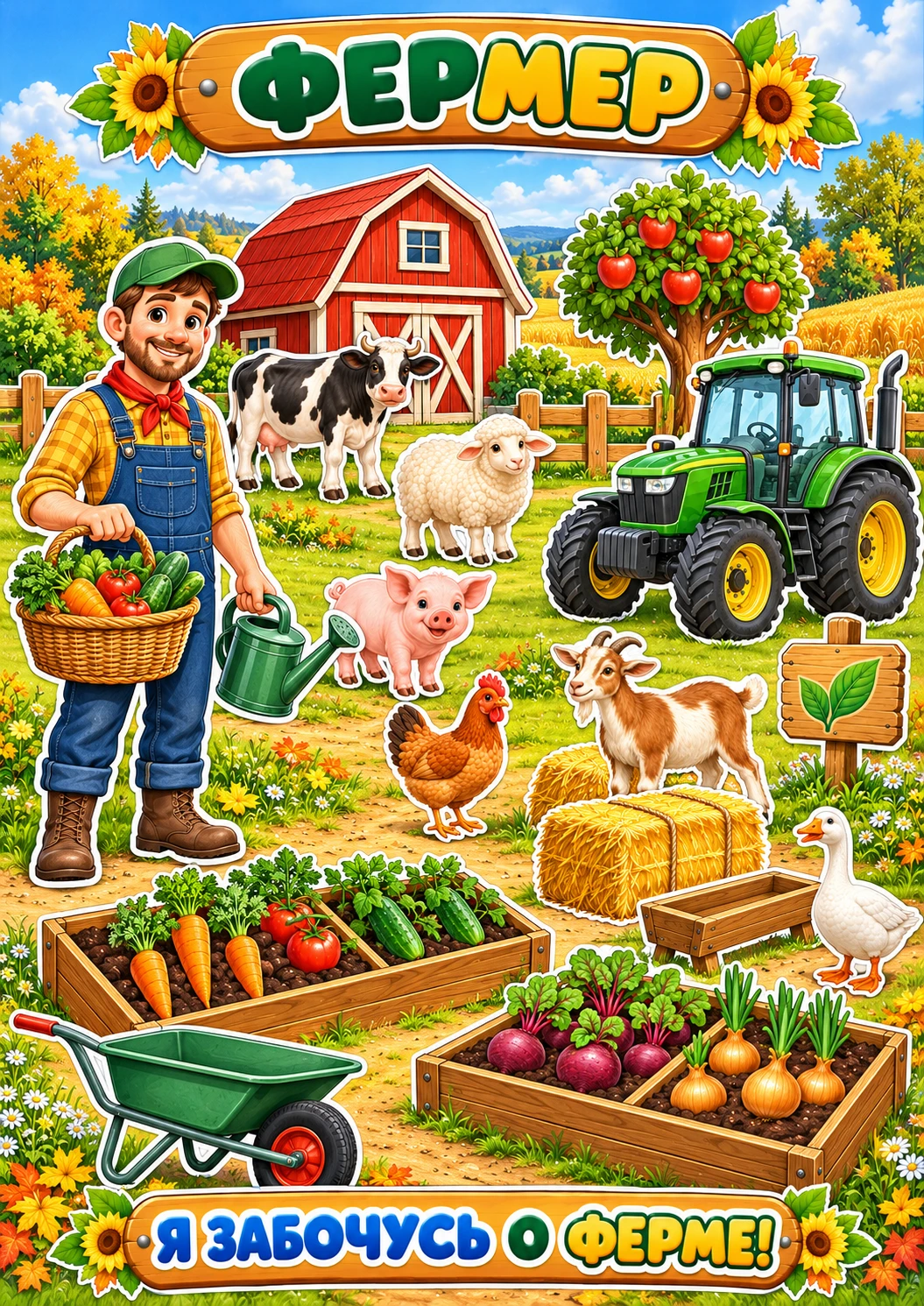 🚜 Профессия — ФЕРМЕР! 🌾🐄