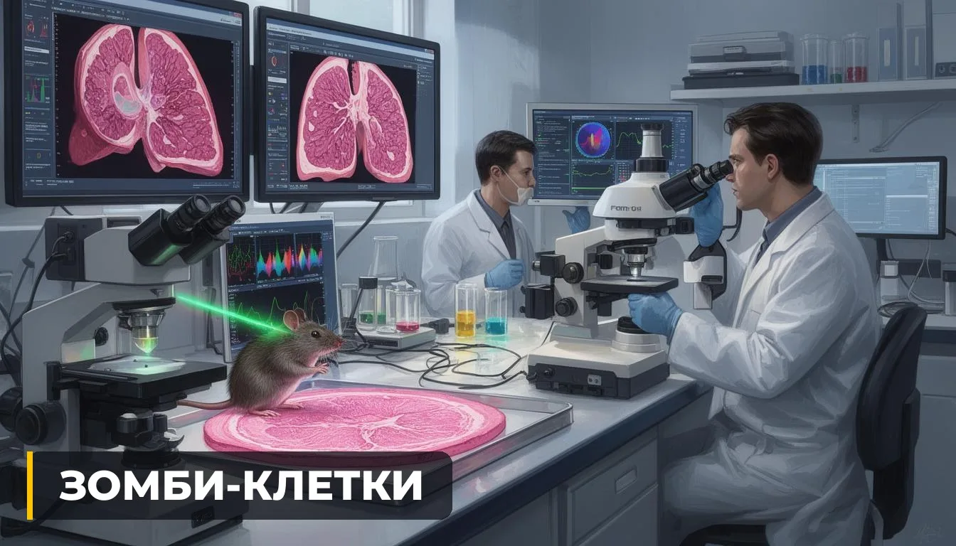 🇺🇸 СТАРЕЮЩИЕ КЛЕТКИ ВЫДАЛИ ЖИРЫ: ИХ ЗАМЕТИЛИ ЛУЧОМ СВЕТА