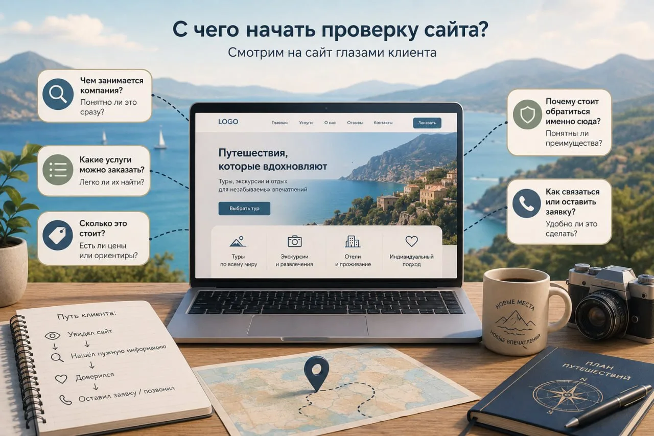 🔎 С чего начать проверку сайта
