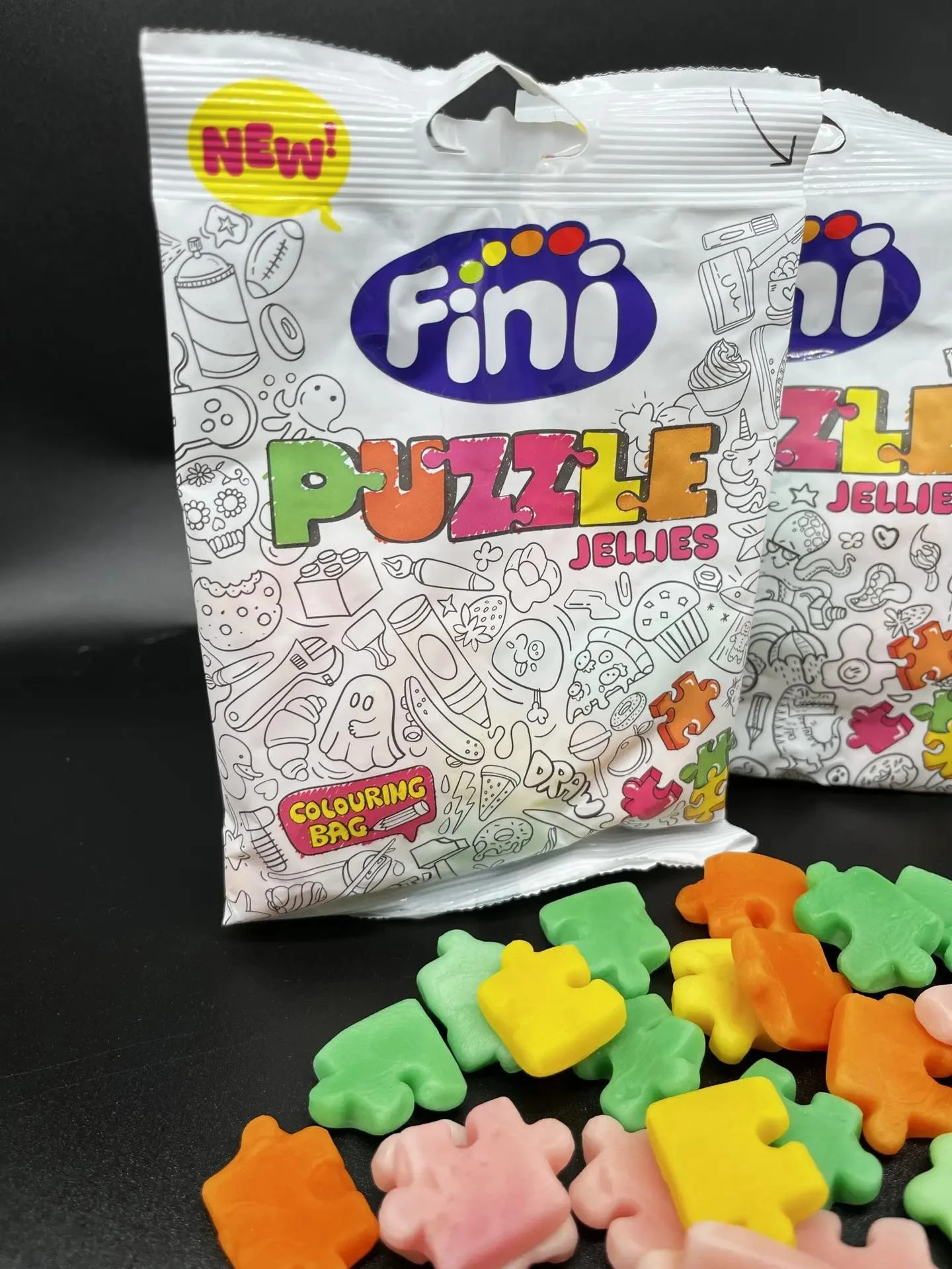 О, Fini Puzzle — классная штука! Это жевательный мармелад в виде маленьких пазликов. Гл...