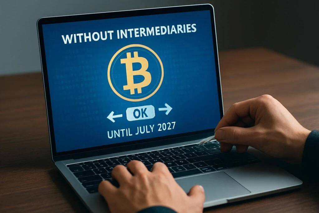 📰 Операции с криптовалютами без посредников доступны до июля 2027 года