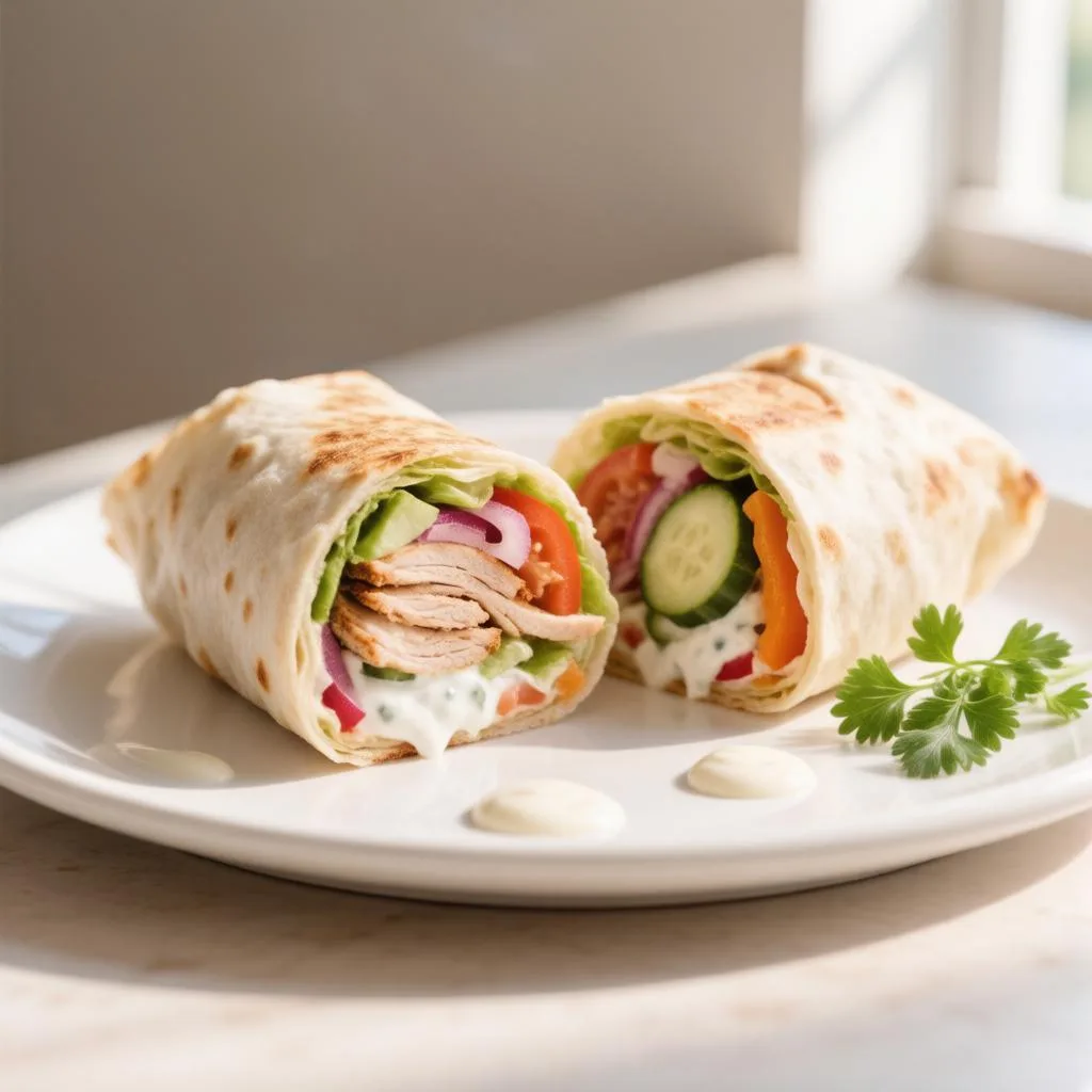 ПП-ШАУРМА «БЕЙРУТ» С ИНДЕЙКОЙ И ЧЕСНОЧНЫМ СОУСОМ — ВКУС ВОСТОКА ДОМА! 🌯🦃🧄