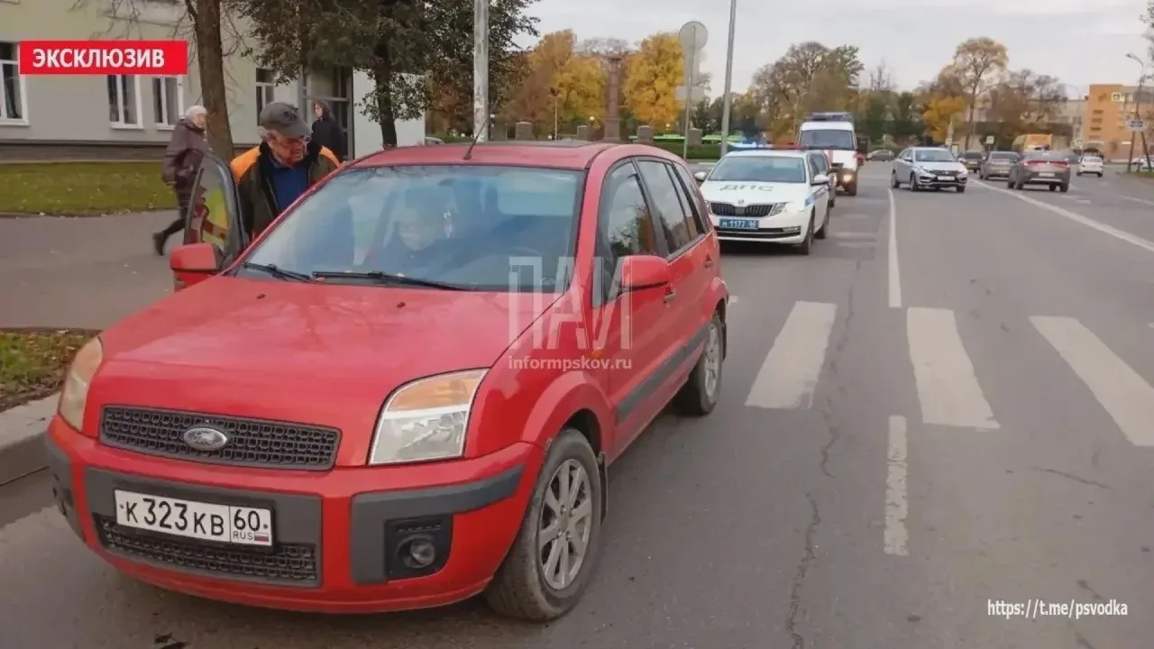Наезд на пешехода в Пскове