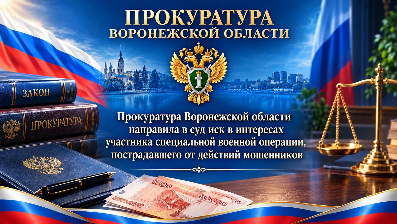 ⚖️ Прокуратура подала иск после хищения 87 тысяч рублей у участника СВО