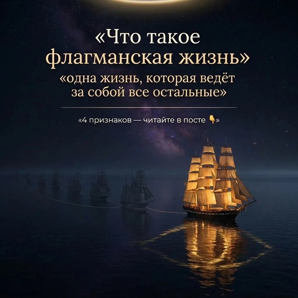 У вашей Души было много жизней. Но одна из них - главная. Я называю её флагманской.