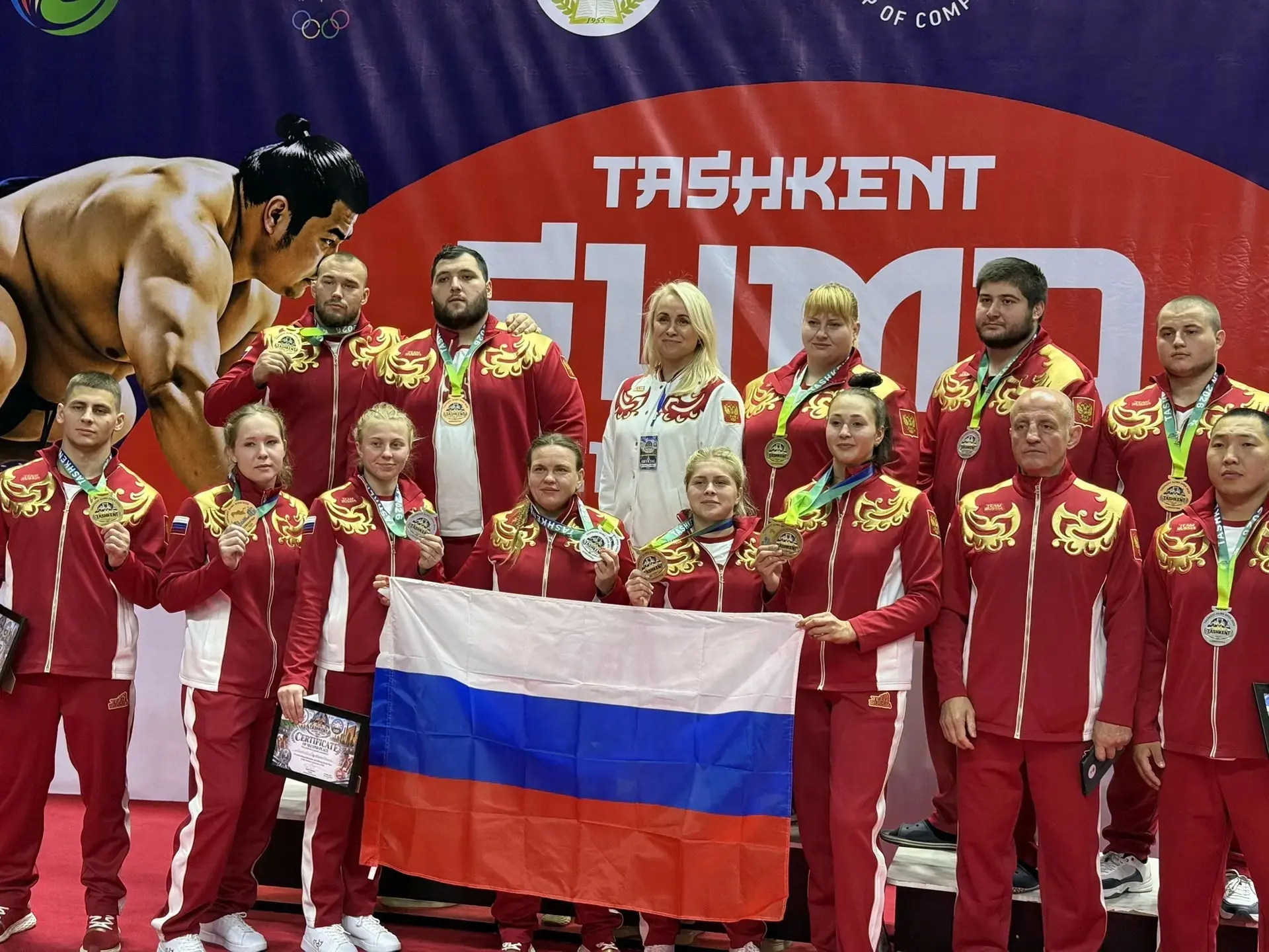 1️⃣4️⃣ медалей завоевали российские сумоисты в Узбекистане! 🏆