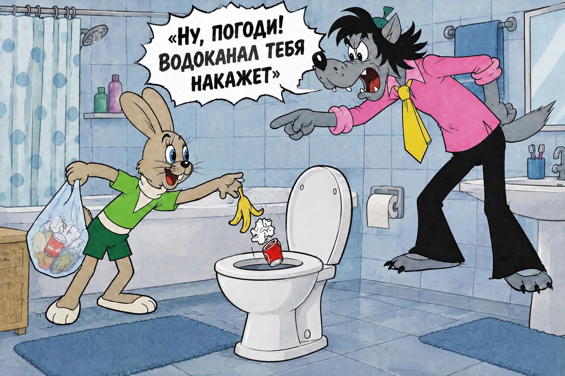 🚽 Опрос от МУП «Водоканал»: а у тебя в уборной есть мусорное ведро? 🪣 👇