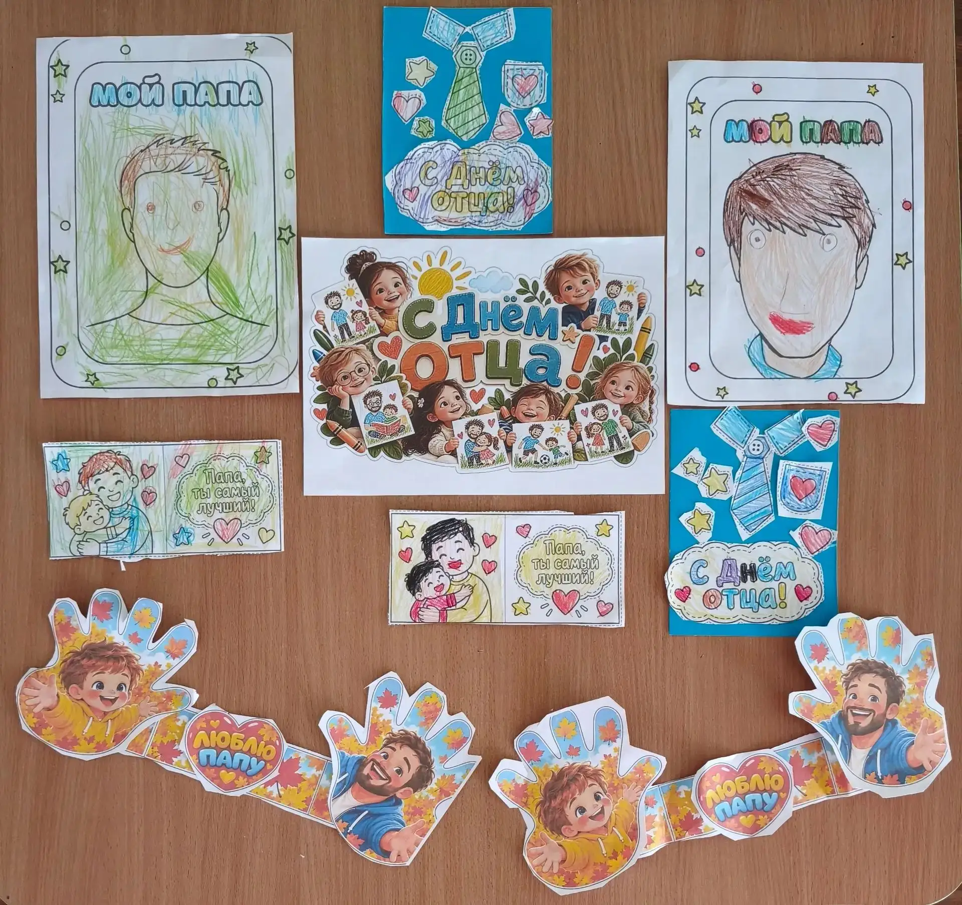 🎨 Группа 7 рисует подарки ко Дню отца. Стараемся! ❤️